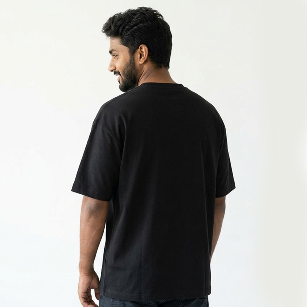 Brainstorming- Black Round Neck Corporate T-shirt