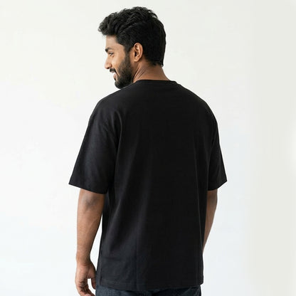 Brainstorming- Black Round Neck Corporate T-shirt
