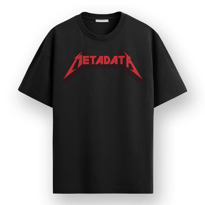 Metadata - Black Corporate Round Neck T-shirt