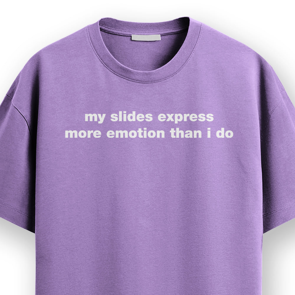 My Slides- Lavender Round Neck Corporate T-shirt