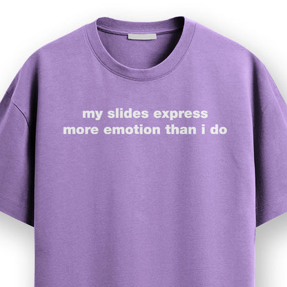My Slides- Lavender Round Neck Corporate T-shirt