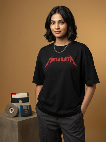 Metadata - Black Corporate Round Neck T-shirt