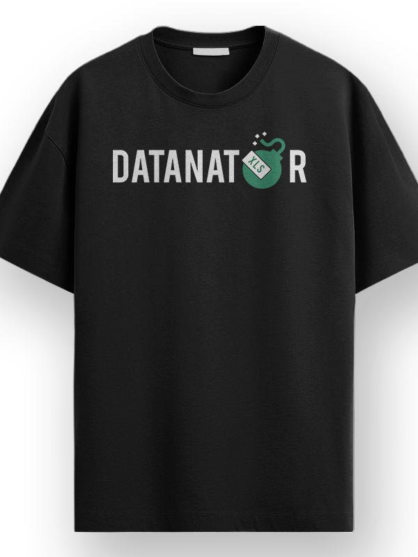 Datanator- Black Round Neck Corporate T-shirt