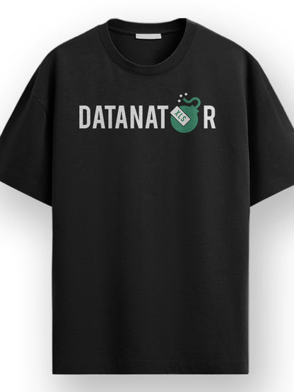Datanator- Black Round Neck Corporate T-shirt