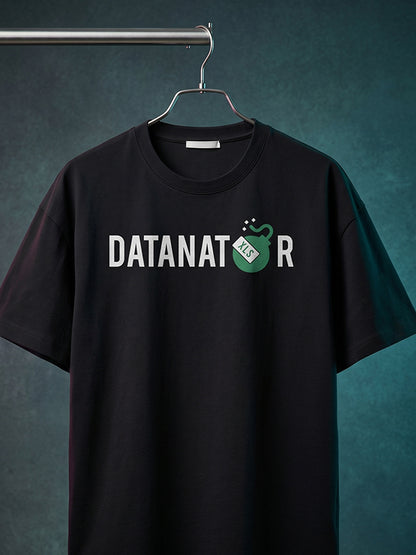 Datanator- Black Round Neck Corporate T-shirt