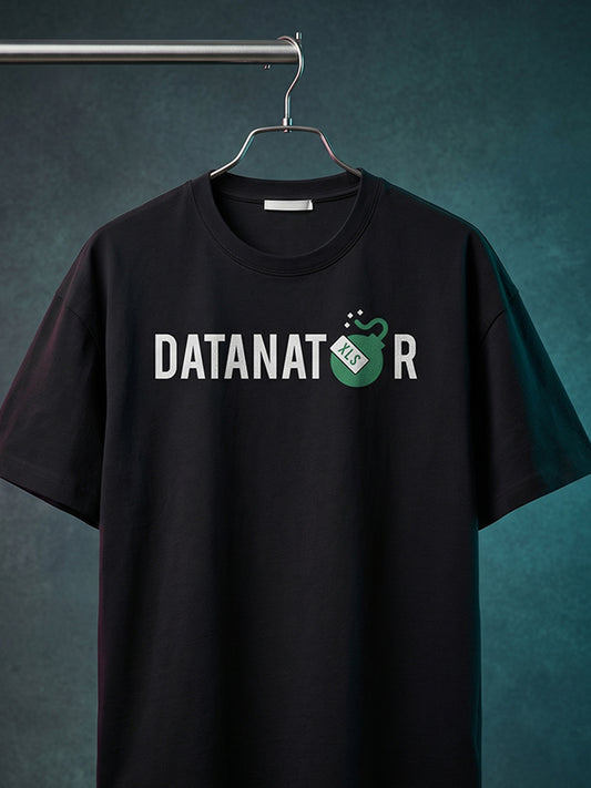 Datanator- Black Round Neck Corporate T-shirt