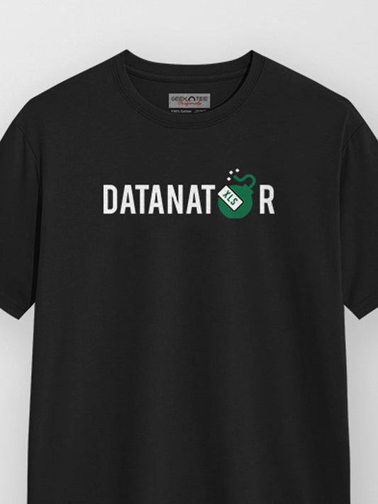 Datanator- Black Round Neck Corporate T-shirt