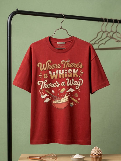 Whisk Way- Red Baking Round Neck Tshirt