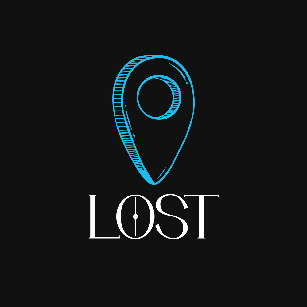 Lost - Black Round Neck Graphic T-shirt