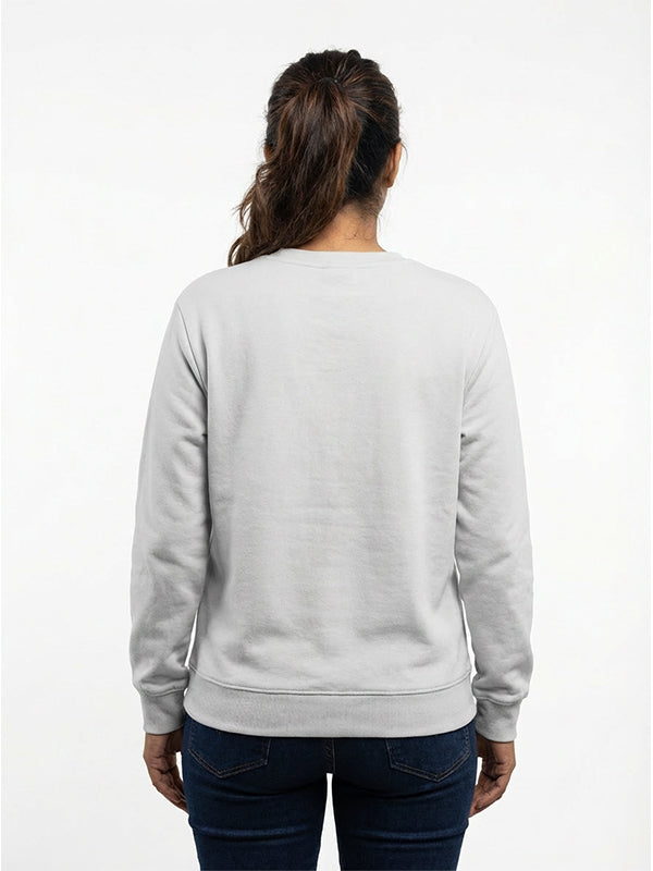 Garden Happy Place- White Round Neck Garden Sweatshirt