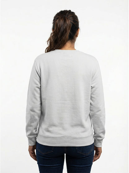 Garden Happy Place- White Round Neck Garden Sweatshirt