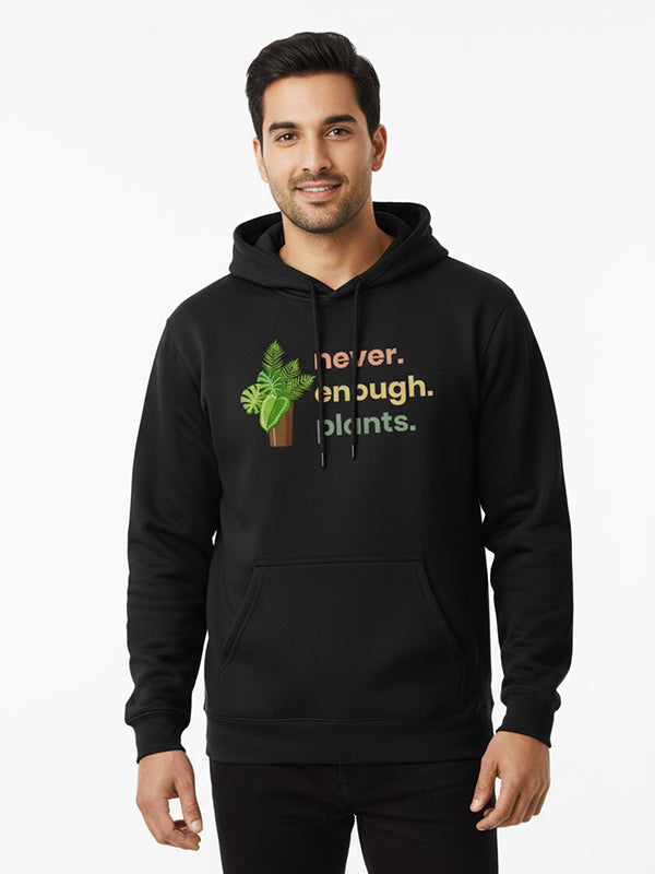 Never Enough Plants- Black Gardening Hoodie