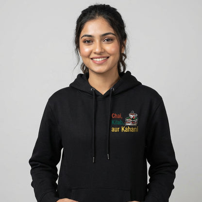 Chai Kitaab Kahani- Black Writer Hoodie