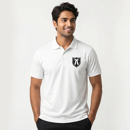 Advocate Icon- White Lawyer Polo T-shirt