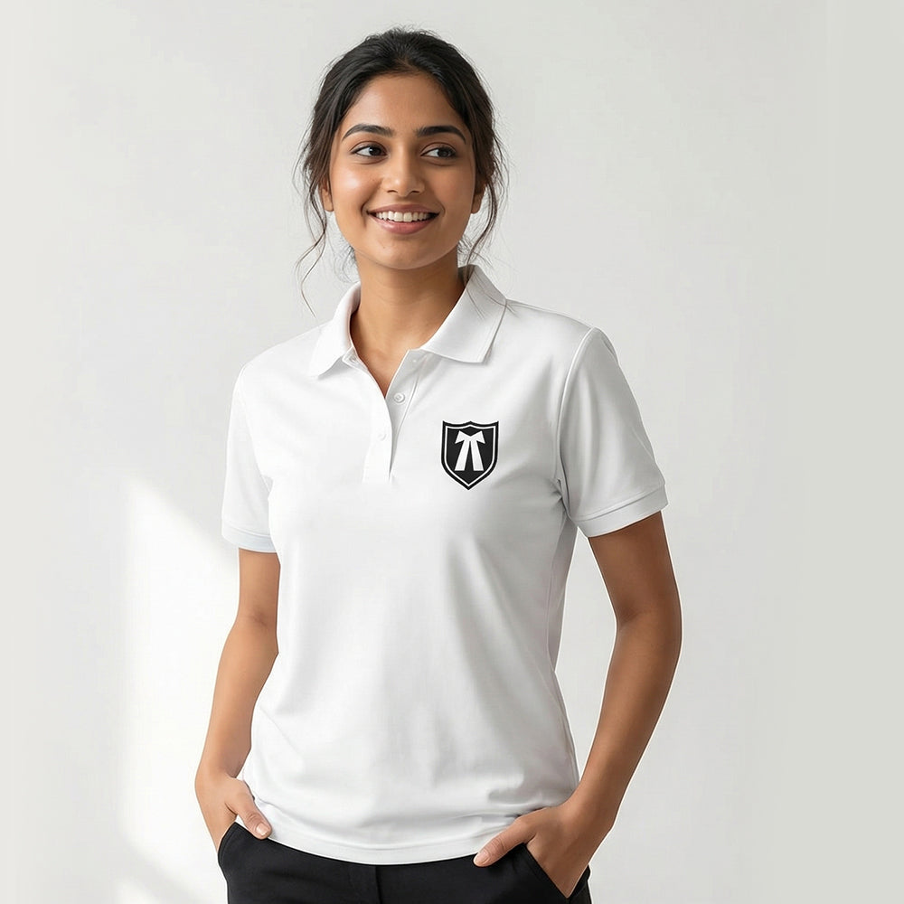Advocate Icon- White Lawyer Polo T-shirt