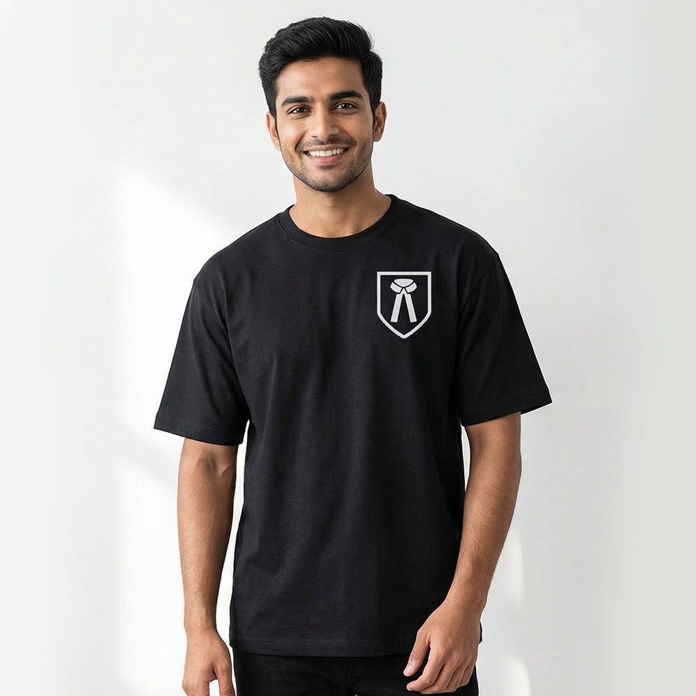 Advocate Icon- Black Round Neck Lawyer T-shirt