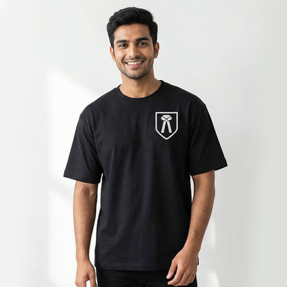 Advocate Icon- Black Round Neck Lawyer T-shirt