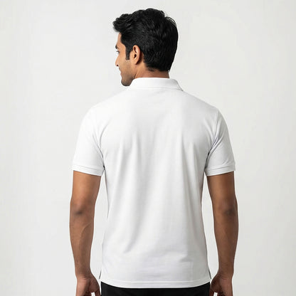 Advocate Logo Pocket- White Lawyer Polo T-shirt