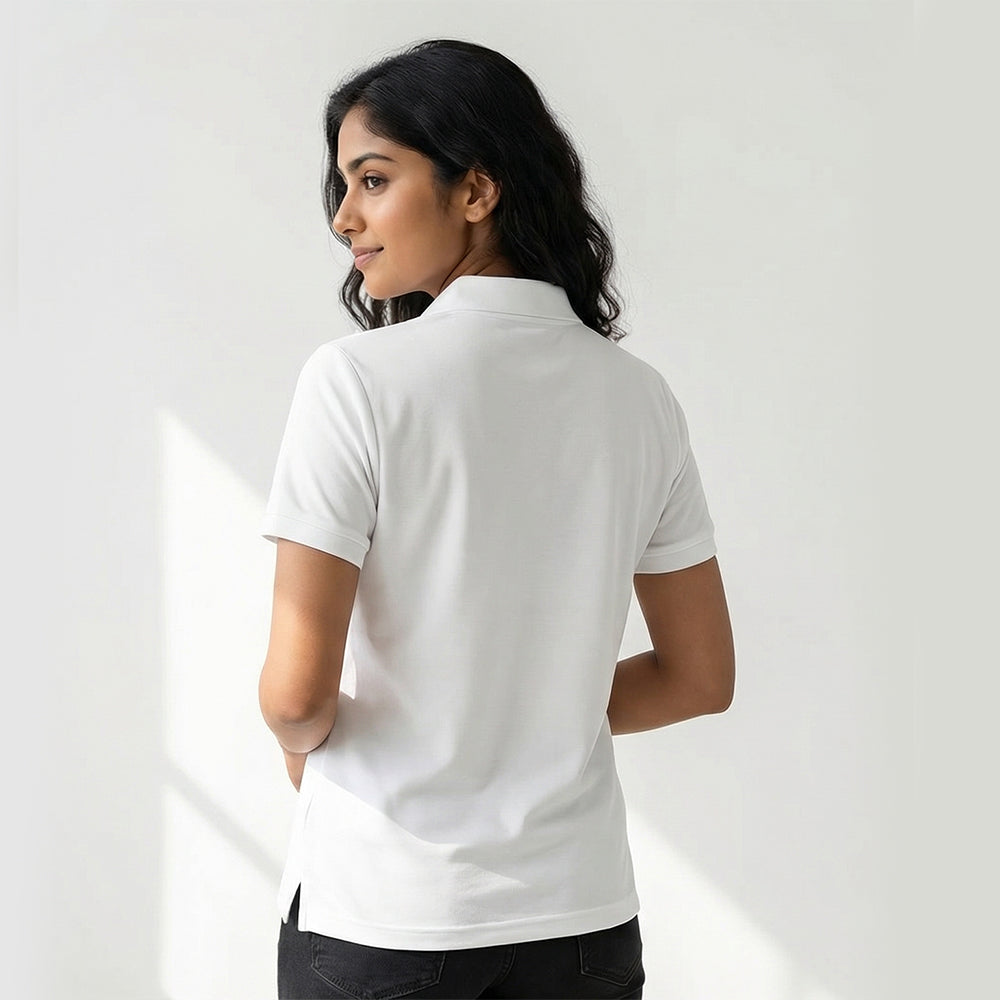 Advocate Logo Pocket- White Lawyer Polo T-shirt