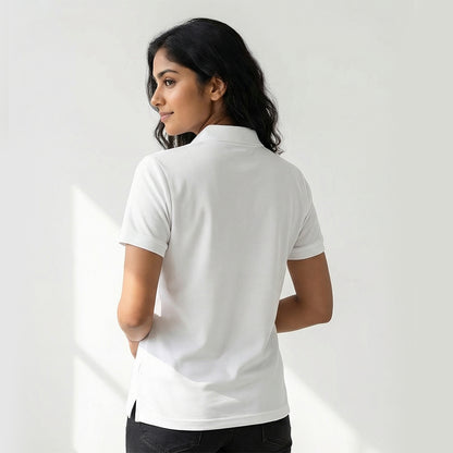 Advocate Logo Pocket- White Lawyer Polo T-shirt