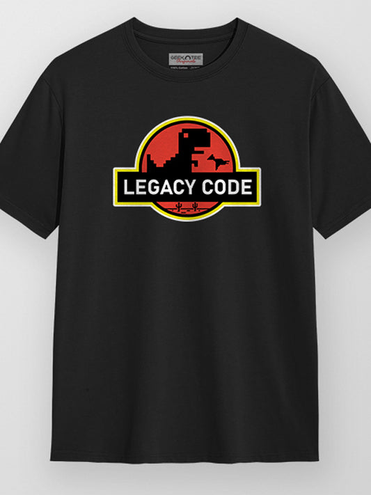 Legacy Code- Black Round Neck Coding T-shirt