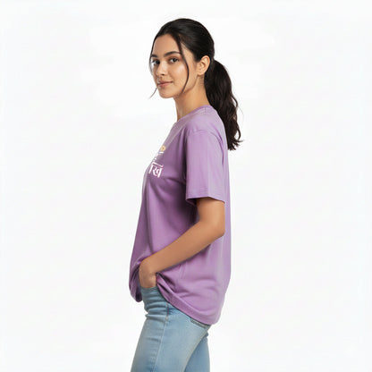 Lekhika - Lavender Round Neck Writer T-shirt