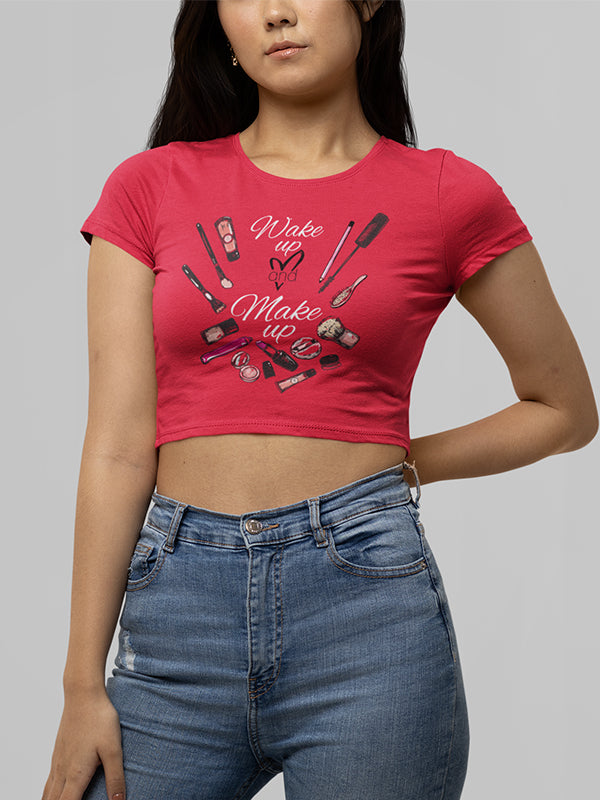 Wake up & Make Up - Makeup Artist Crop Top