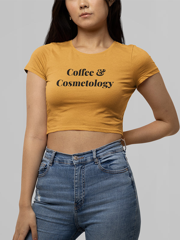 Coffee & Costmetology - Makeup Artist Crop Top