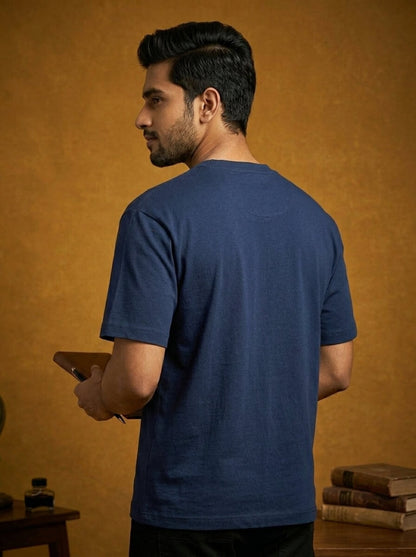 I am a Writer- Navy Blue Round Neck Writer T-shirt