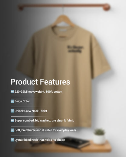 Its Doctor- Beige Round Neck Medical T-shirt