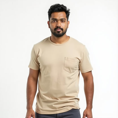 Beige - Monotone Unisex Tshirt - EOSS