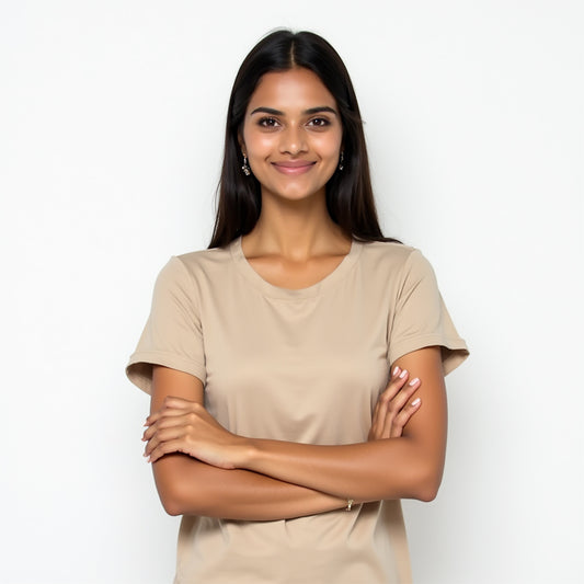 Beige - Monotone Unisex Tshirt - EOSS