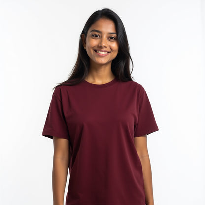 Maroon - Monotone Unisex Tshirt - EOSS