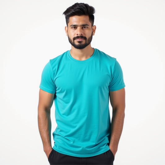 Cyan Blue - Monotone Unisex Tshirt - EOSS
