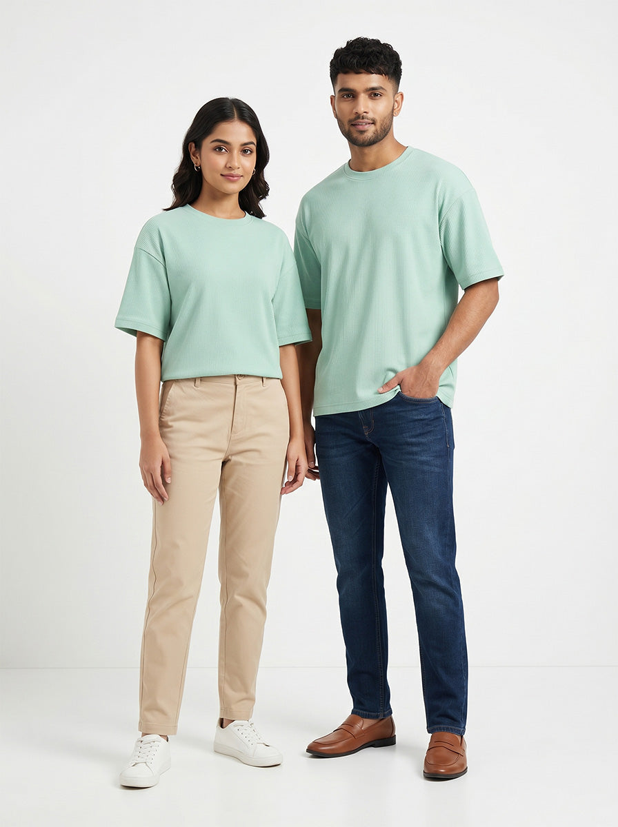 Fresh Mint- Solid Oversized Unisex T-shirt