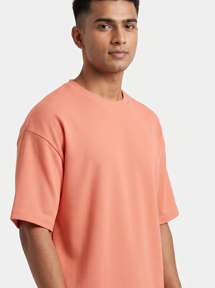 Coral- Solid Oversized Unisex T-shirt