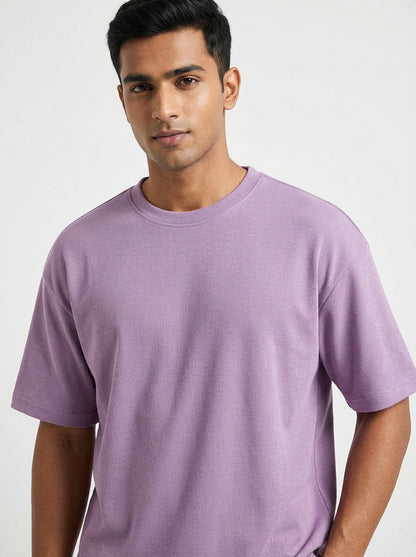 Lavender- Solid Oversized Unisex T-shirt
