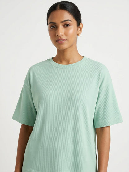 Fresh Mint- Solid Oversized Unisex T-shirt