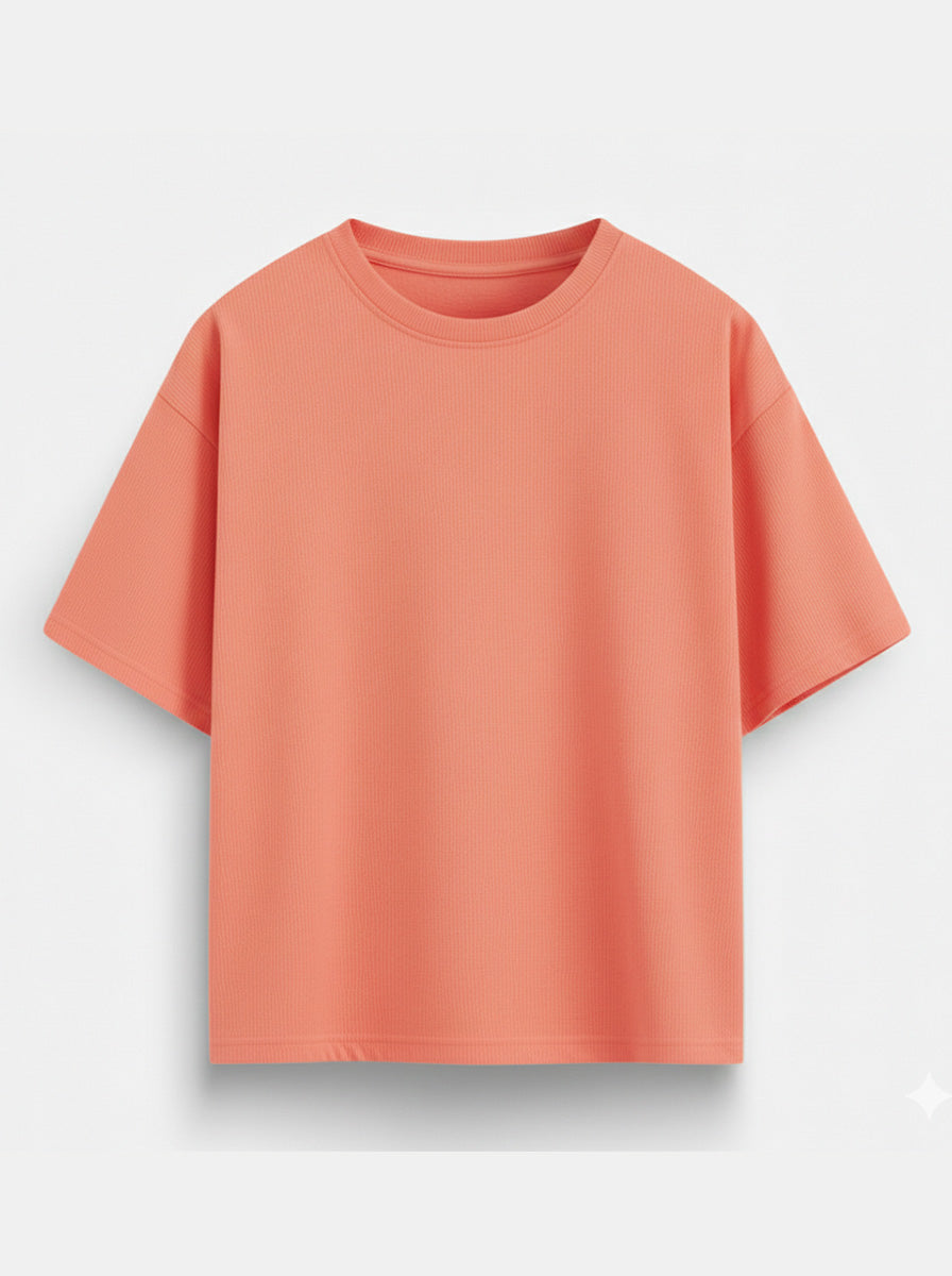 Coral- Solid Oversized Unisex T-shirt