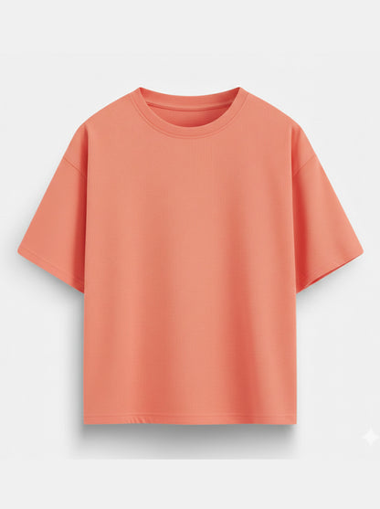 Coral- Solid Oversized Unisex T-shirt