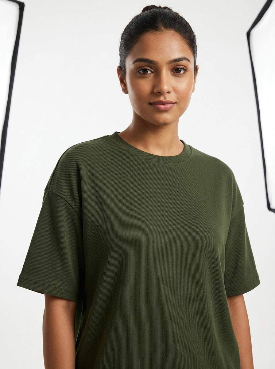Army- Solid Oversized Unisex T-shirt