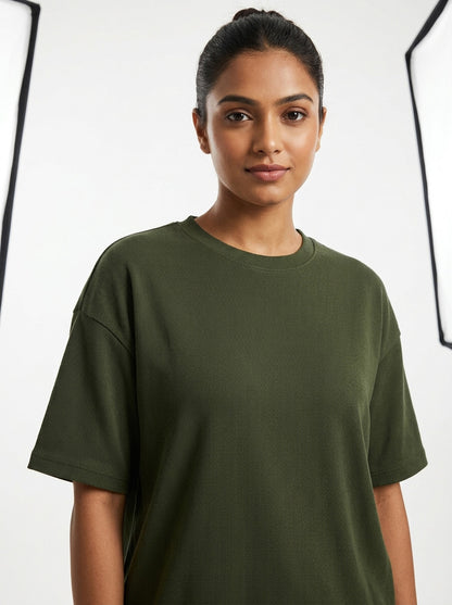 Army- Solid Oversized Unisex T-shirt