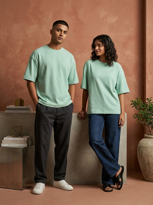 Fresh Mint- Solid Oversized Unisex T-shirt