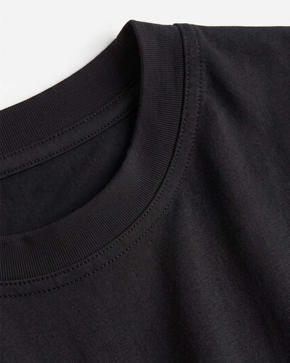 Black- Solid Oversized Unisex T-shirt
