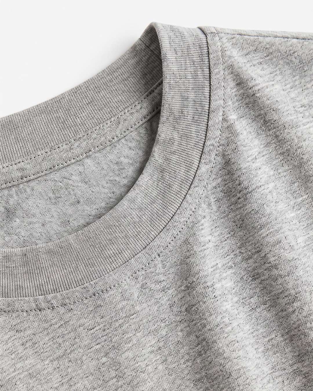 Grey- Solid Oversized Unisex T-shirt