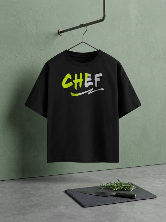 Chef Street- Black Chef Oversized Tshirt