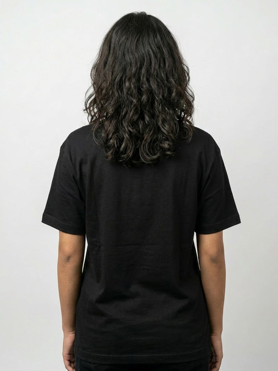 Powered By Claude- Black Round Neck A.I. Tshirt