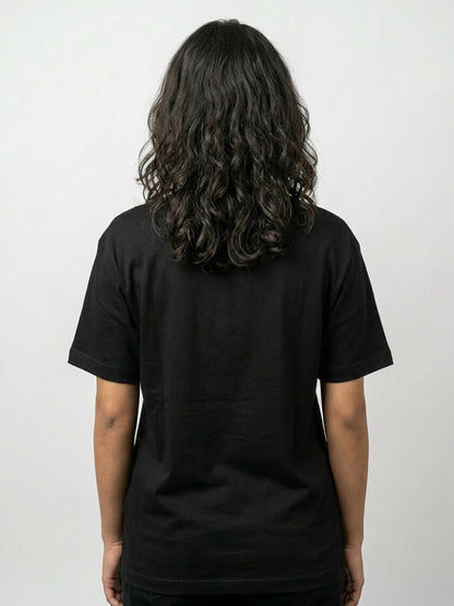 Powered By Claude- Black Round Neck A.I. Tshirt