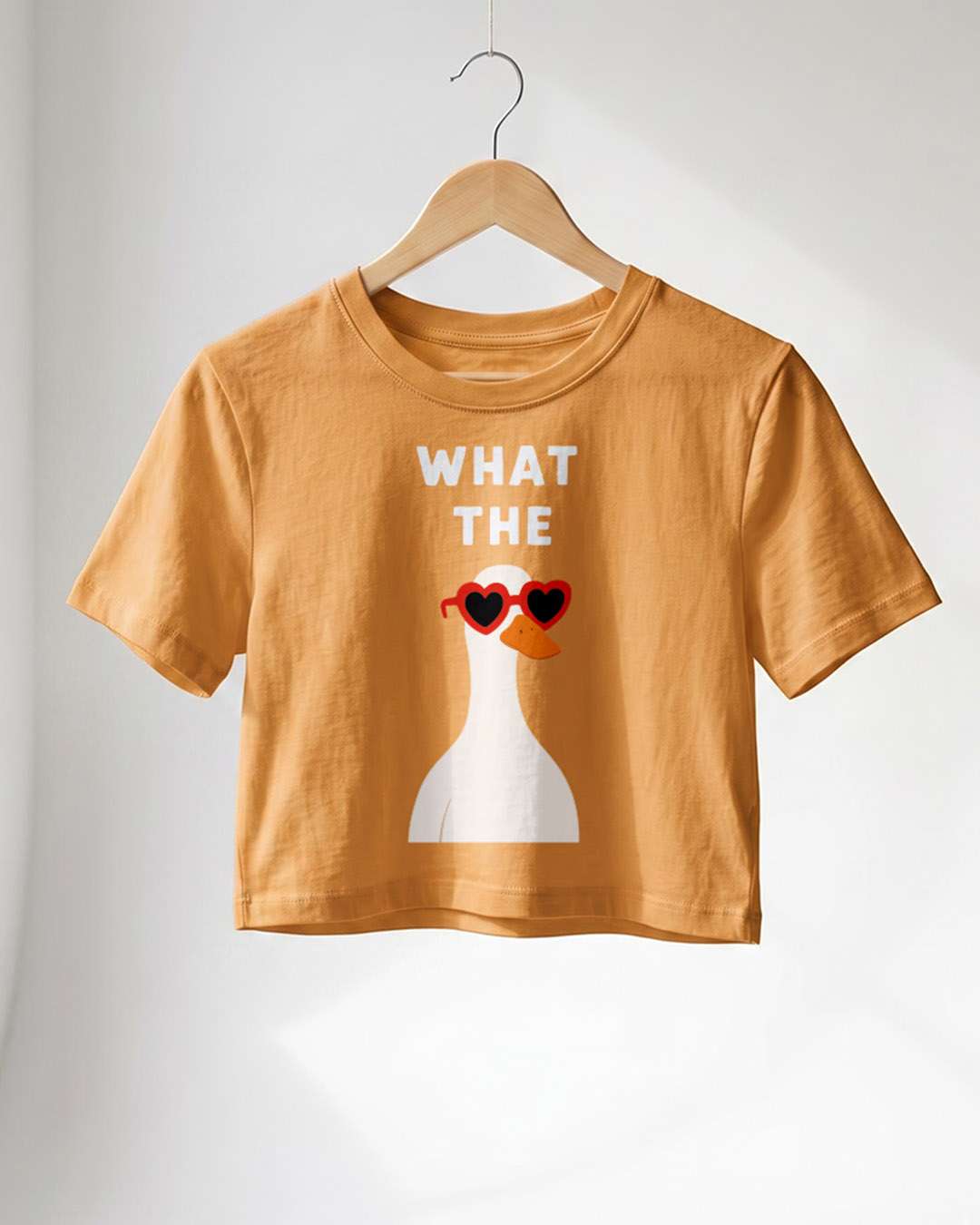 What The- Yellow Graphic Crop Top