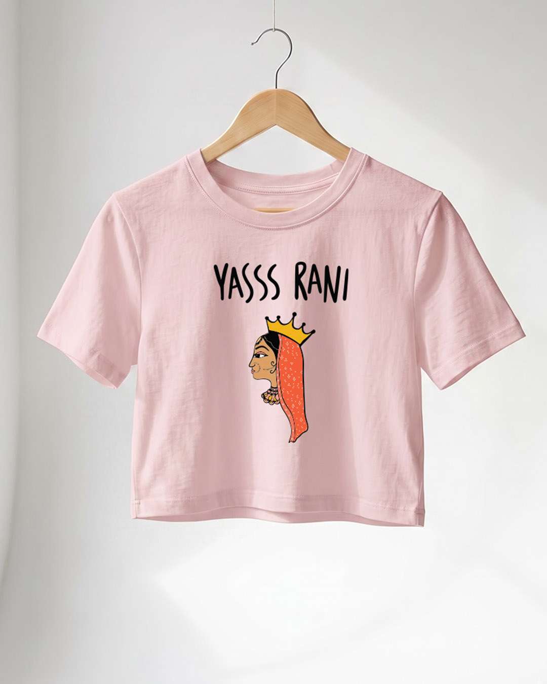 Yass Rani- Pink Graphic Crop Top